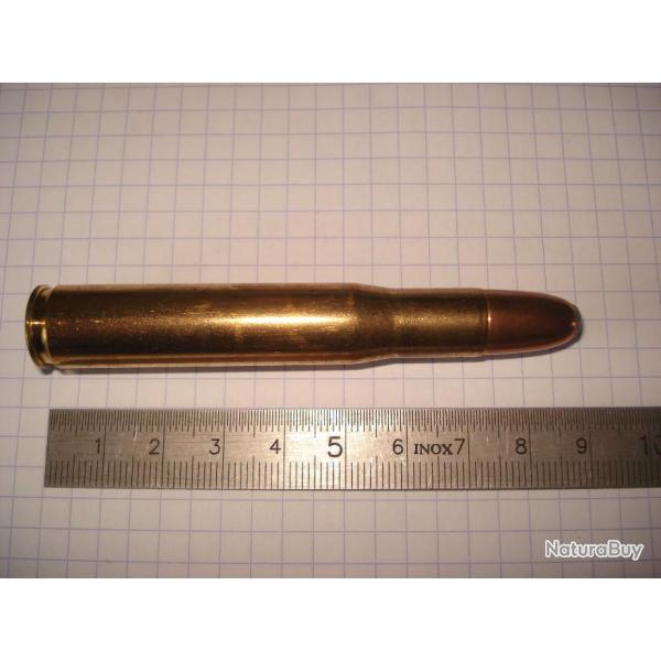 une cartouche de 404 jeffery ou rimless, marque RWS, ogive demi blinde, pour collection