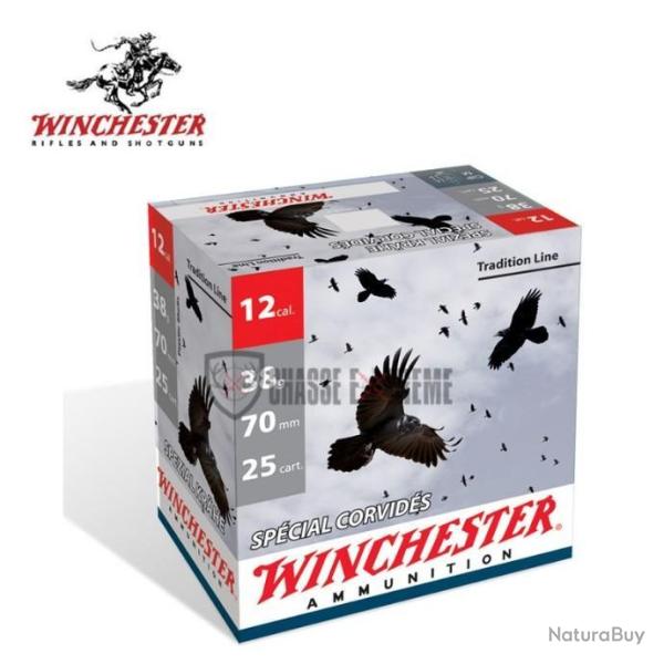 25 Cartouches WINCHESTER Sp�cial Corvid�s 38G Cal 12/70 Pb6
