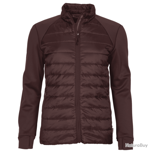 Veste Polaire Bordeaux Finnveden Hybrid Power pour Femme Pinewood