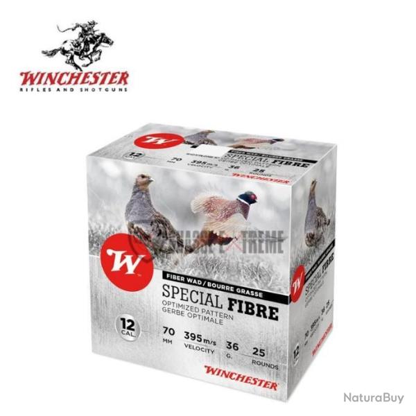 25 Cartouches WINCHESTER Sp�cial Fibre 36g cal 12/70 Pb 6