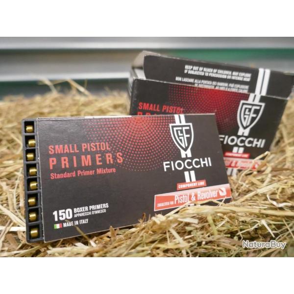 150 amorces SMALL PISTOL de Fiocchi (4.45)
