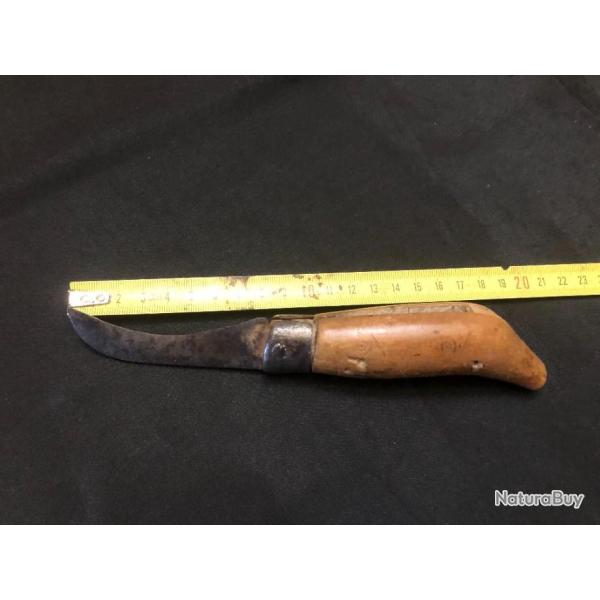 couteau pliant artisanal manche en bois