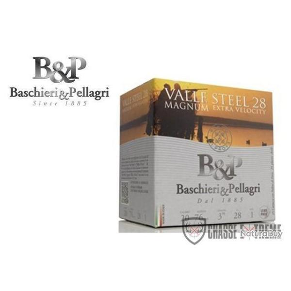 Boite de 25 Cartouches B&P Valle Steel Magnum 28Gr Cal 20/76 Pb 5