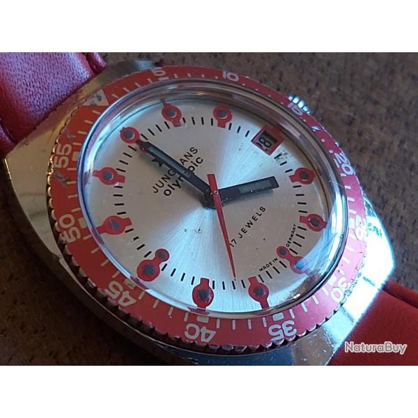 Junghans montre Allemande rare 1972 Jeux Olympiques