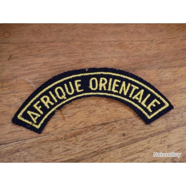 Insigne tissu dit "Banane" AFRIQUE ORIENTALE