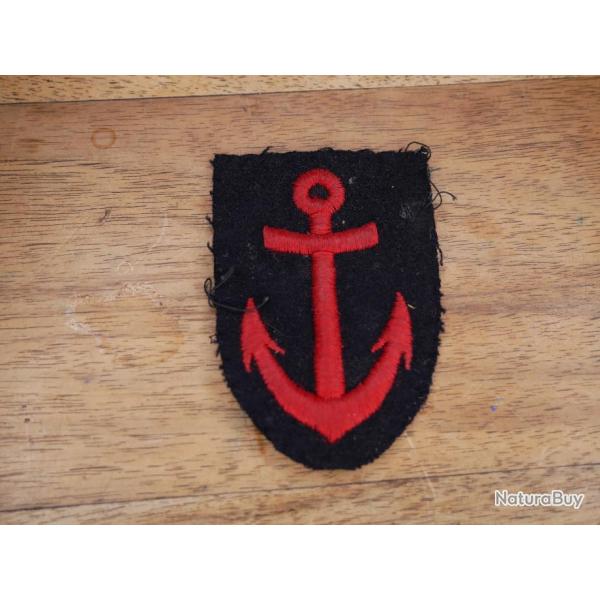 Insigne tissu Ancre de Marine
