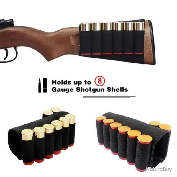 Cartouchi�re Chaussette Crosse Fusil 8 Balles Munitions Nylon �lastique Haute qualit� Acc�s Facile