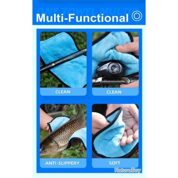 Serviette Sp�ciale P�che Coton Plusieurs Couches Epaisses Coordonnantes Haute Qualit� Ultra Douce Du