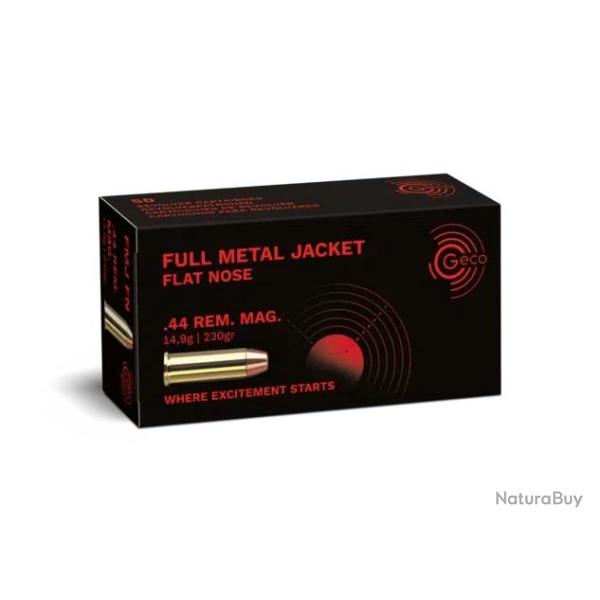 Munitions Geco 44 Rem Mag FMJ FN 14.9g 230gr x5 boites