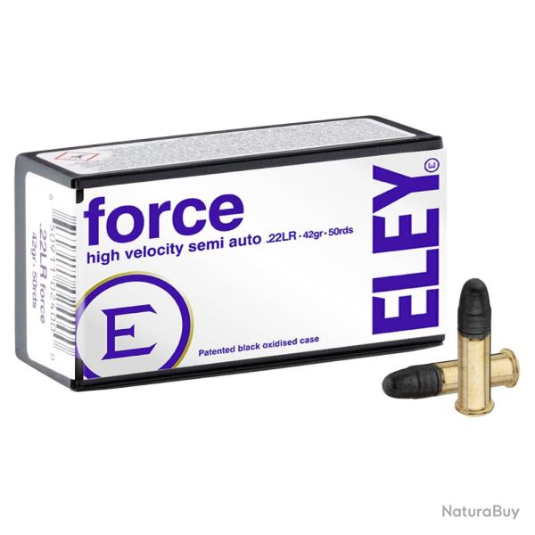 MUNITIONS ELEY FORCE CALIBRE 22LR 40gr - 2.6g x50
