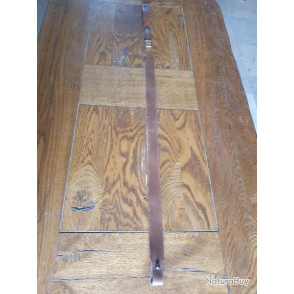 Bretelle en cuir marron occasion