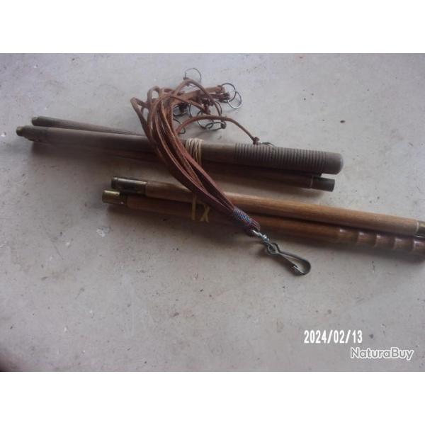 lot de deux baguettes de nettoyage armes de chasse