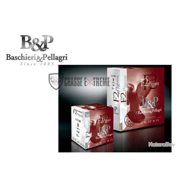 100 Cartouches B&P F2 Pigeon 36G Cal 12/70 Pb 6