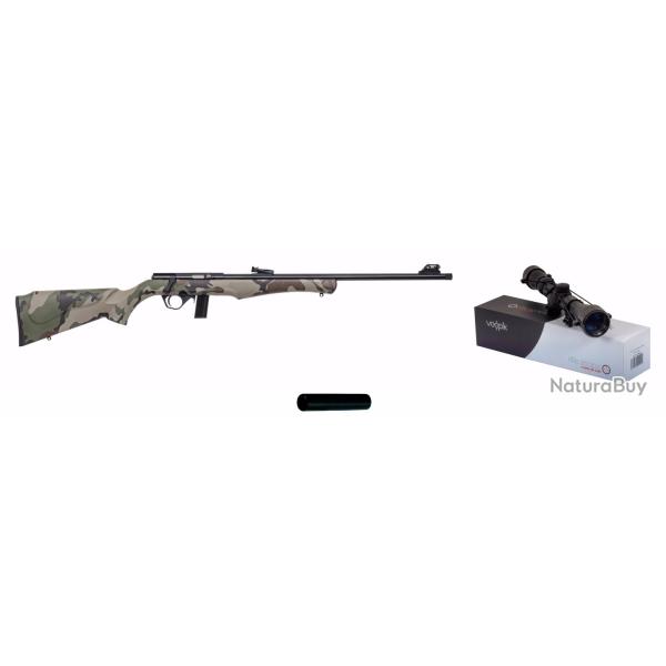 Pack Sniper CARABINE ROSSI 8122 22LR CAMO + Lunette 3-9x40 + RDS Still N�2