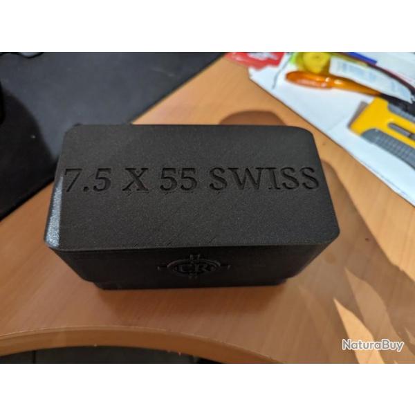 Bo�te � munition 7.5x55 suisse x50