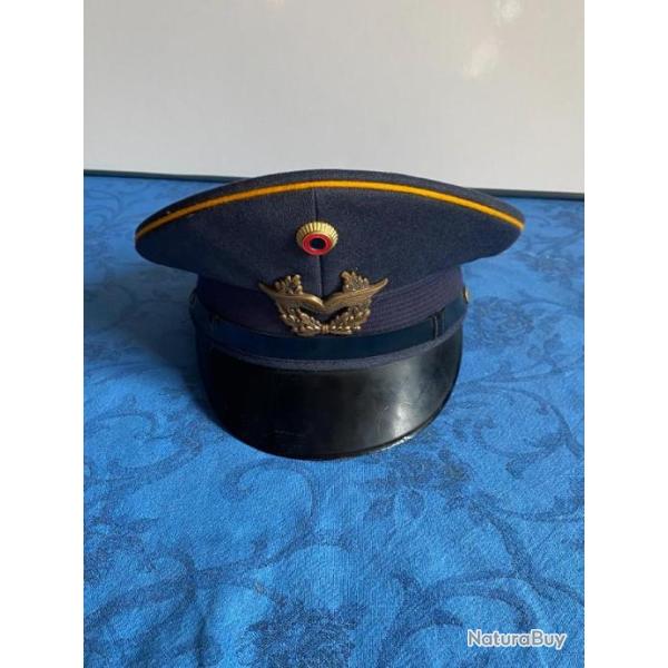 CASQUETTE ALLEMANDE DE PILOTE arm�e de l'air RFA OU RDA , �poque guerre froide