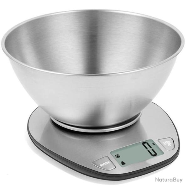 BALANCE DE CUISINE �LECTRONIQUE M�TALLIQUE CONSTANT 5KG PR�CISION 1G