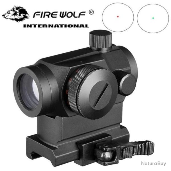 Fire Wolf Viseur Point Rouge 1x22 QD - LIVRAISON GRATUITE !!