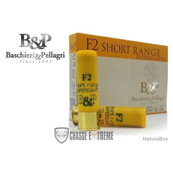 Boite de 10 Cartouches B&P F2 Short Range Dispersante 32G Cal 20/70 Pb 7