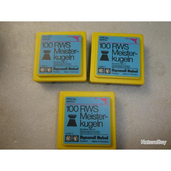 lot de 3 boites pour plomb 4,5