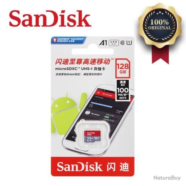 Carte M�moire Sandisk Ultra Micro SDXC 64 gb
