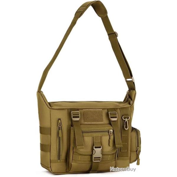 Sac Tactique en Bandouli�re Militaire Molle Sac d'Epaule Imperm�able Chasse Munition