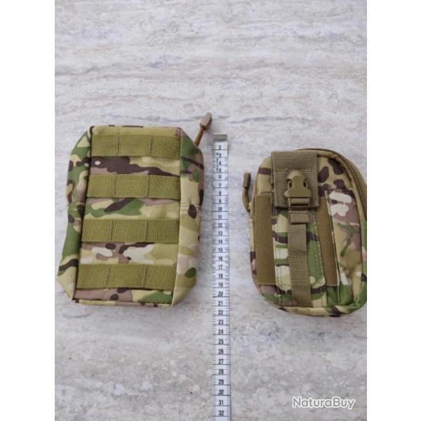 Sacoches tactique multifonction multicam.