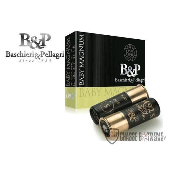 Boite de 10 Cartouches B&P Semi Magnum 42G Cal 12/70 Pb 3