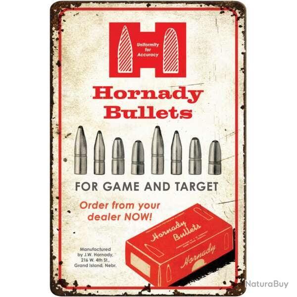 Panneau en fer blanc Hornady