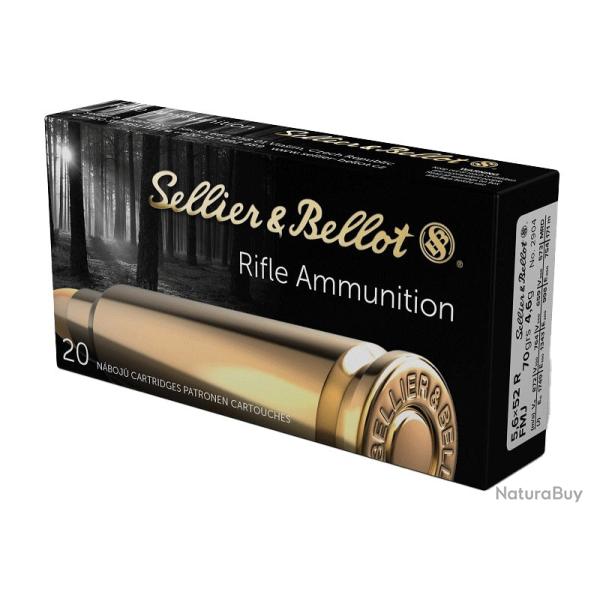 Balles Sellier & Bellot Full Metal Jacket - Cal. 5.6x50 R