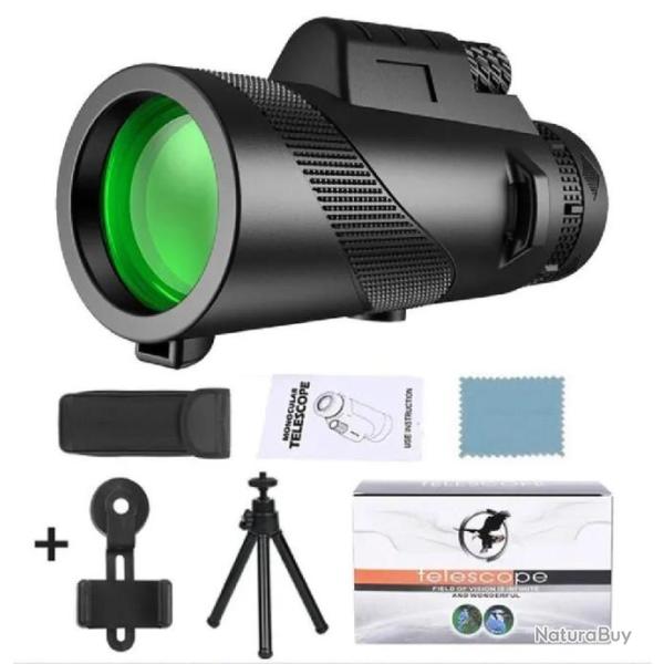 T�lescope Monoculaire de vision avec tr�pied et adaptateur pour smartphone