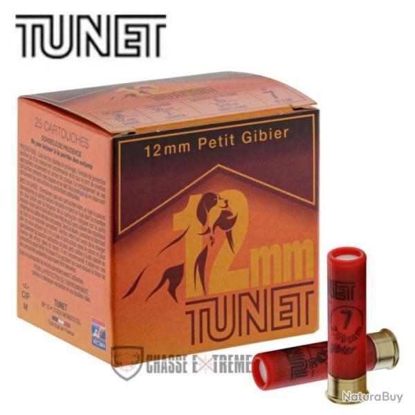 25 Cartouches TUNET Petit Gibier 12mm Petit Calibre 8g Cal 12mm Pb N�5