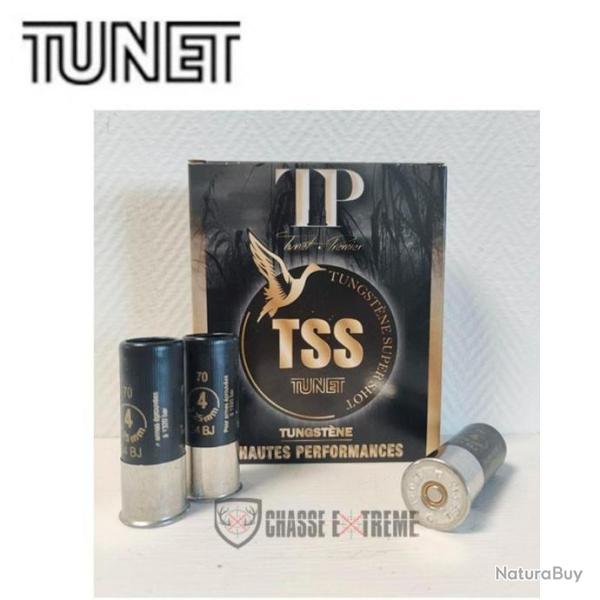 10 Cartouches TUNET TP TSS 34gr Cal 12/70 Pb 8
