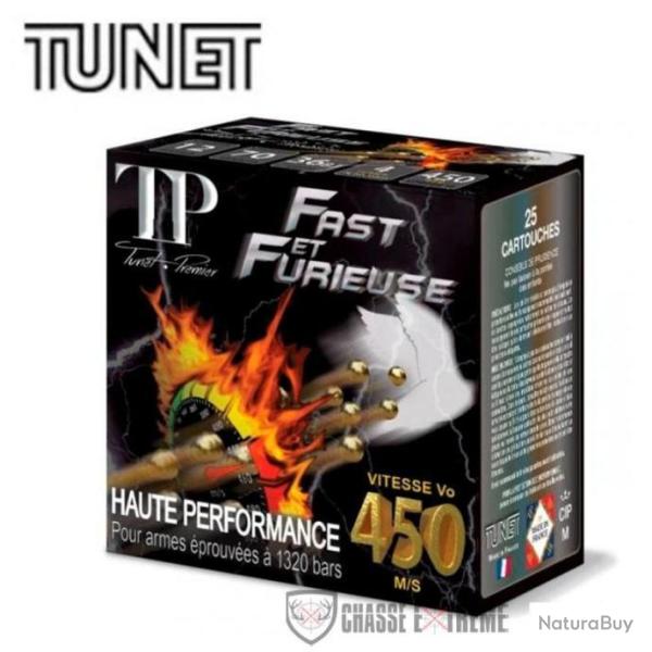 25 cartouches TUNET Fast et Furieuse 36gr Cal 12/70 Dore Pb 5