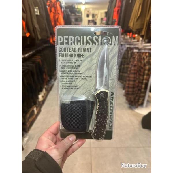Couteau Pliant PERCUSSION + Etui