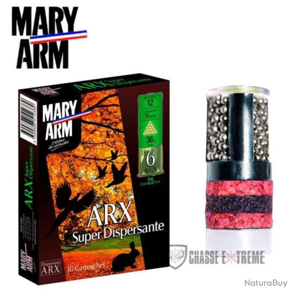 10 Cartouche MARY ARM ARX Super Dispersante 36g Cal 12/70 Pb 9