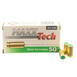 Bo&icirc;te de 50 munitions Maxxtech - 9mm PAK - Balle a blanc