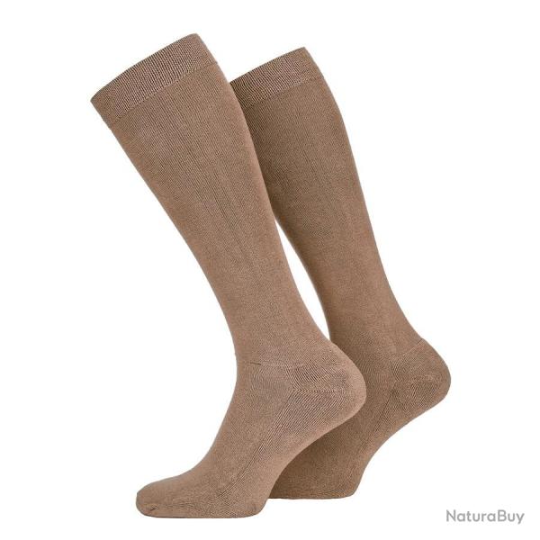 Chaussettes tactiques en bambou (Couleur Coyote, Pointure 35/38)