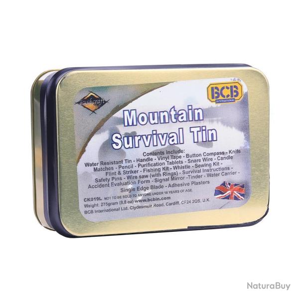 Kit de survie en montagne