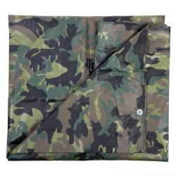 Bâche camouflage Woodland 4.8 x 6m