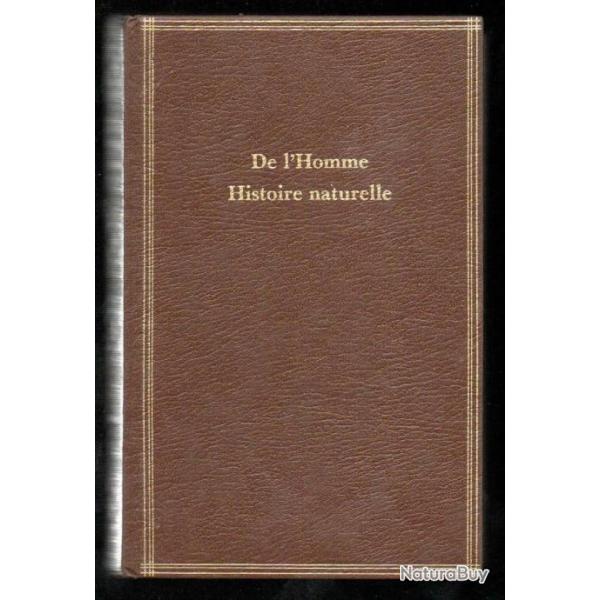 de l'homme histoire naturelle par buffon trait de biologie humaine