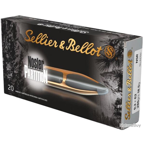 Balles Sellier & Bellot Nosler Partition - Cal. 9.3x62
