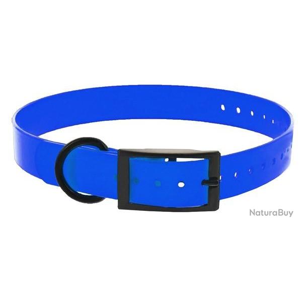 Collier HB Dog Biothane Biogold Bleu 45cm X 19mm