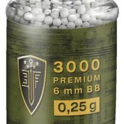 POT DE 3000 BILLES PLASTIQUES &Eacute;LITE FORCE PREMIUM CAL. 6 MM 0,25G BLANC