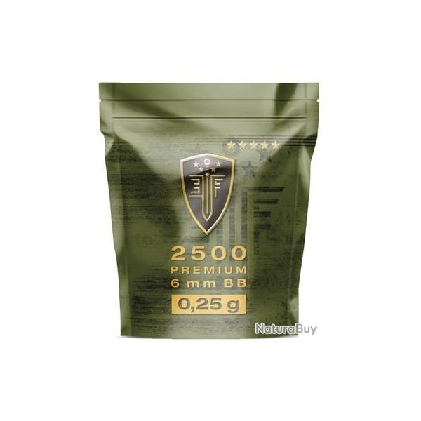 Sachet de 2500 Billes Plastique �lite Force Premium CAL. 6mm 0,25G Blanc