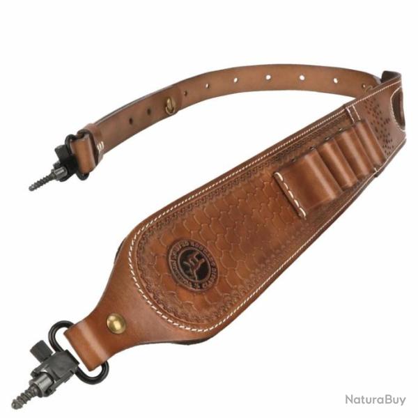 Tourbon Sangle Pour Fusil En Cuir Avec 2 Attaches - LIVRAISON GRATUITE !!