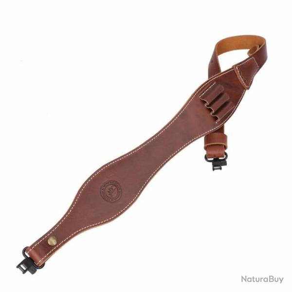 Tourbon Sangle Pour Fusill De Chasse En Cuir Marron Avec 2 Attaches - LIVRAISON GRATUITE !!