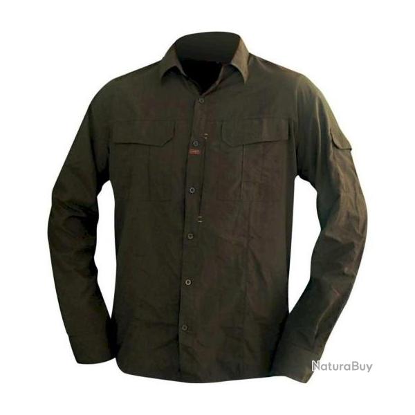 CHEMISE MANCHES LONGUES HOMME ASTIZ-L DARK OLIVE