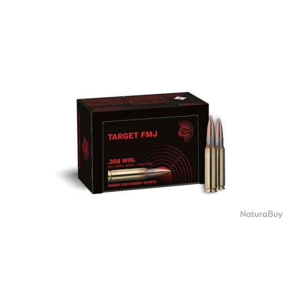 GECO .308Win TARGET FMJ boite de 50 147gr / 9,5g.
