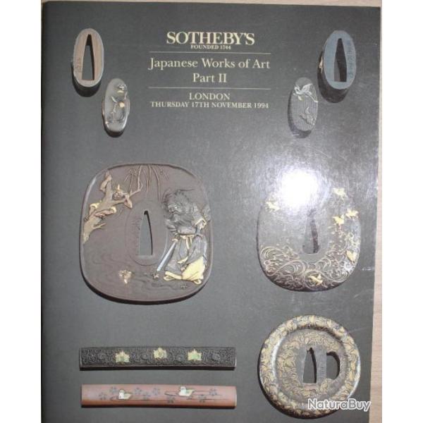 Sotheby's catalog Japanese Works of art Part II - London 17th Nov. 1994